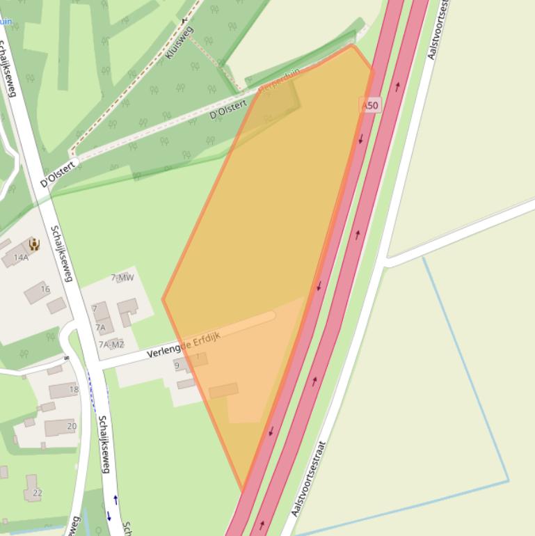 Kaart van postcodegebied 5373LA.