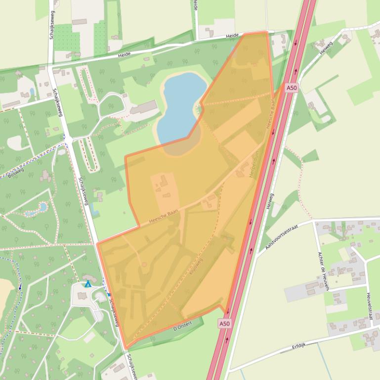 Kaart van postcodegebied 5373LH.