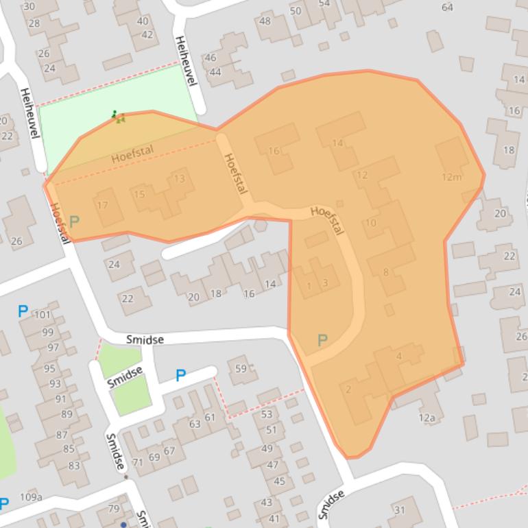 Kaart van postcodegebied 5374AL.