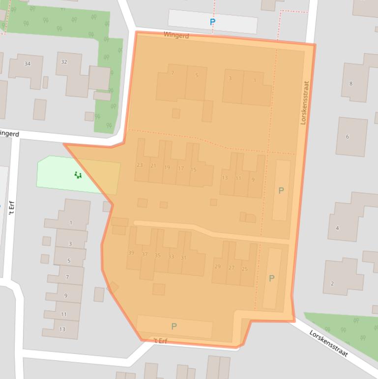 Kaart van postcodegebied 5374AN.