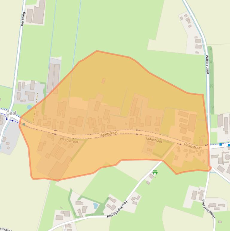 Kaart van postcodegebied 5374CT.