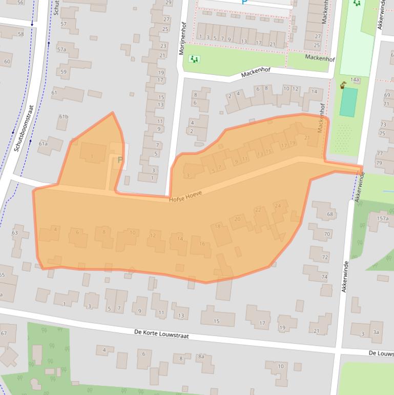 Kaart van postcodegebied 5374DK.