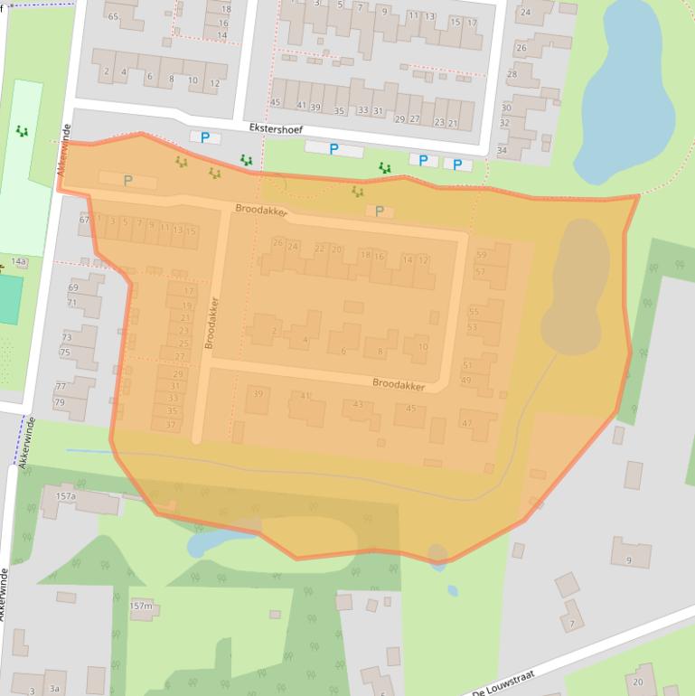 Kaart van postcodegebied 5374DM.