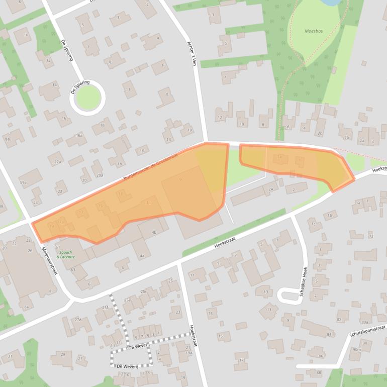 Kaart van postcodegebied 5374GD.