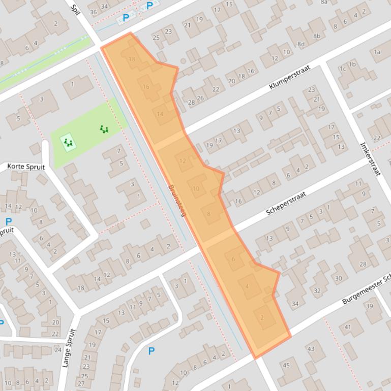 Kaart van postcodegebied 5374HP.