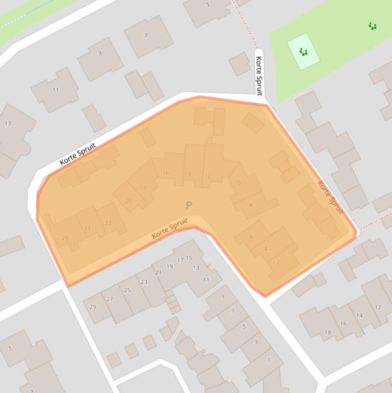 Kaart van postcodegebied 5374JD.