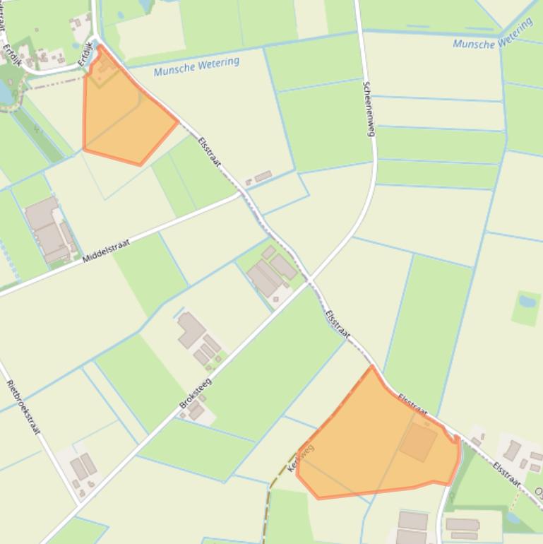 Kaart van postcodegebied 5374LA.