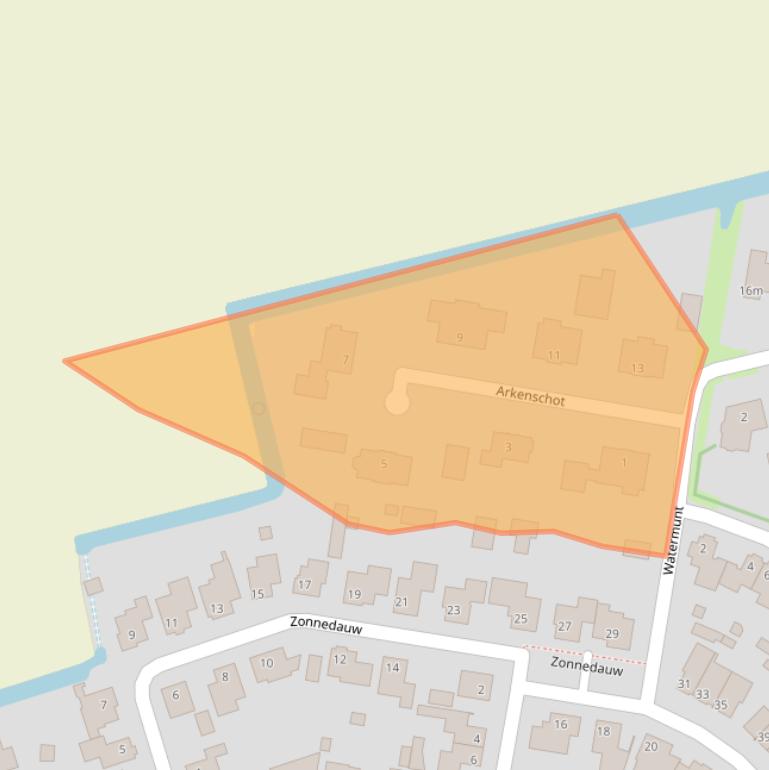 Kaart van postcodegebied 5374MH.