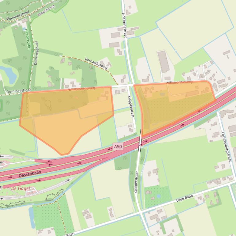 Kaart van postcodegebied 5374NE.