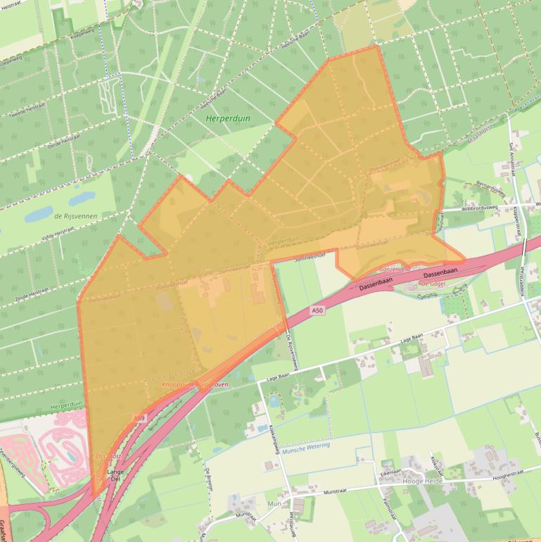 Kaart van postcodegebied 5374NK.