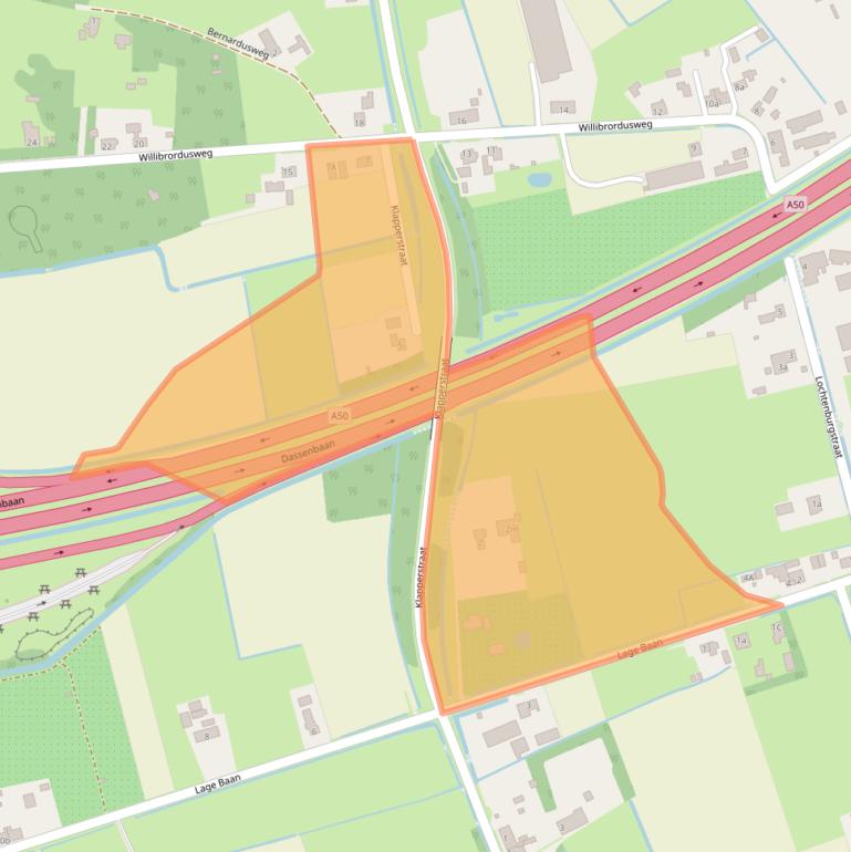 Kaart van postcodegebied 5374NL.