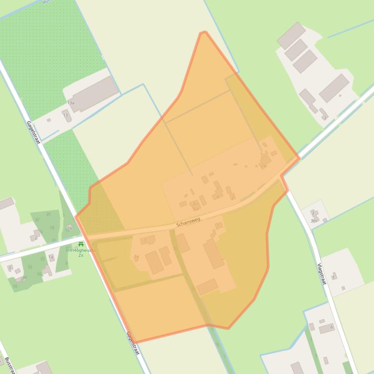 Kaart van postcodegebied 5374NR.