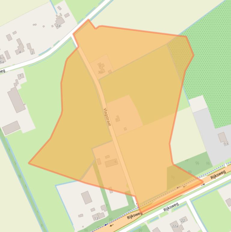 Kaart van postcodegebied 5374NS.