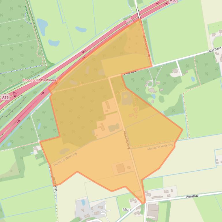 Kaart van postcodegebied 5374PD.