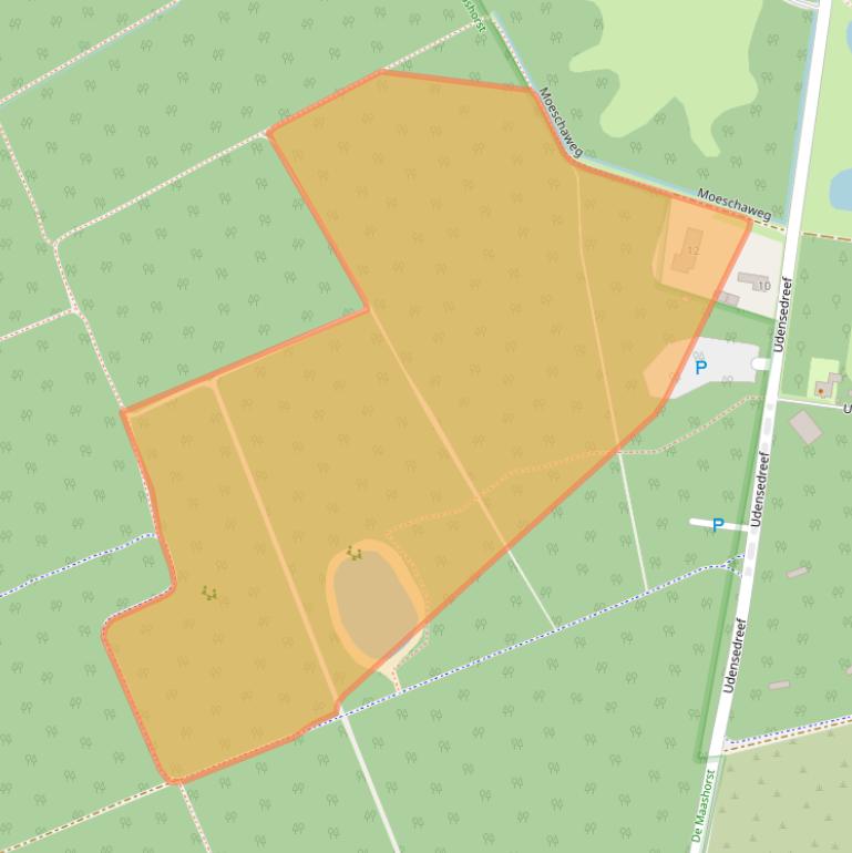 Kaart van postcodegebied 5374RD.