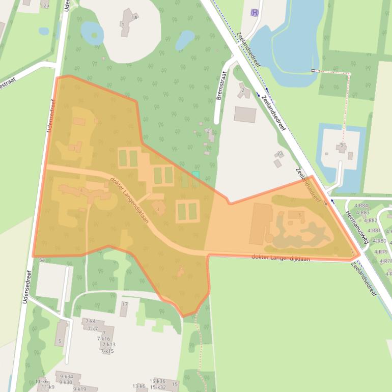 Kaart van postcodegebied 5374RM.