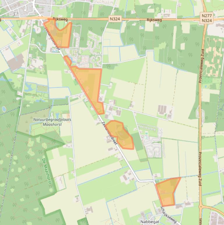 Kaart van postcodegebied 5374RP.