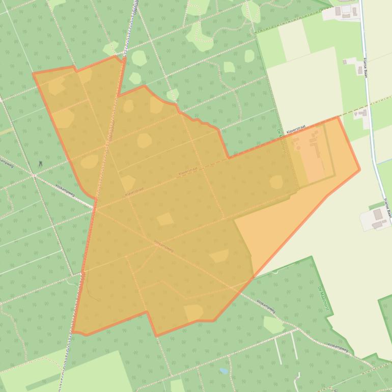 Kaart van postcodegebied 5374RT.