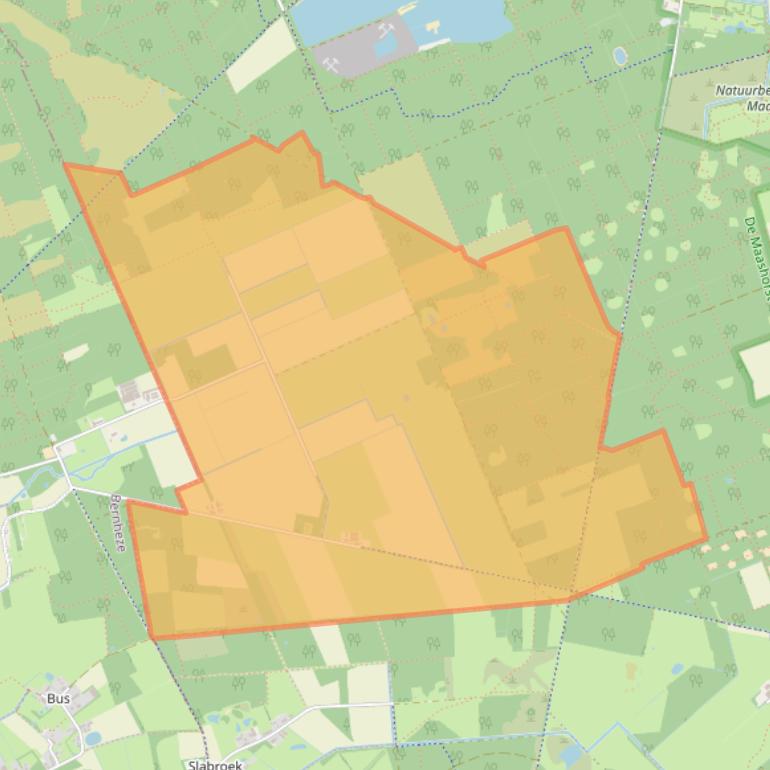 Kaart van postcodegebied 5374SZ.