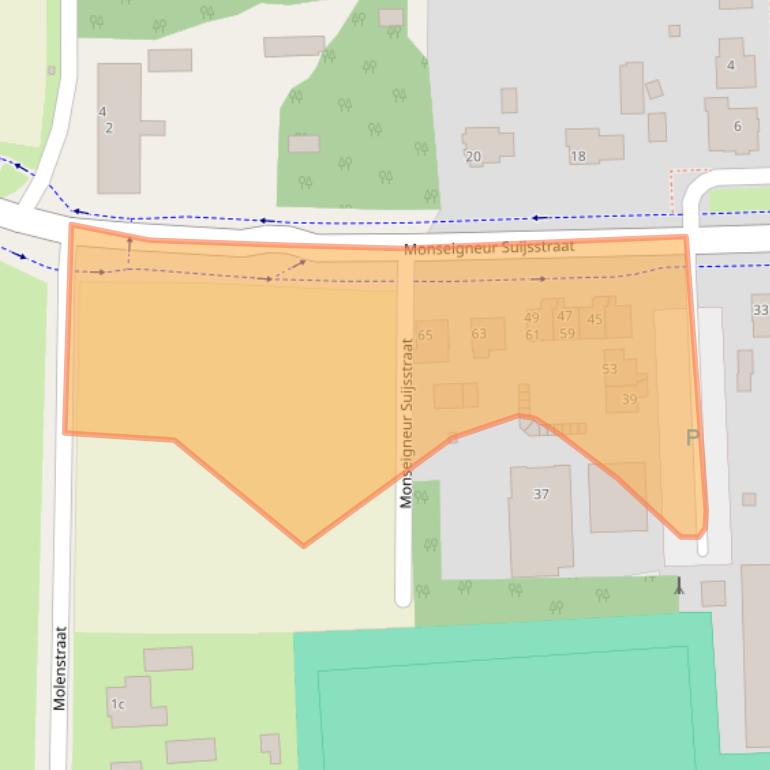 Kaart van postcodegebied 5375AH.