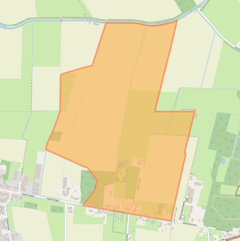 Kaart van postcodegebied 5375AM.