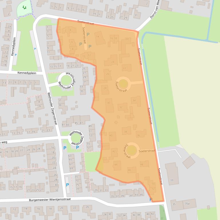Kaart van postcodegebied 5375BJ.
