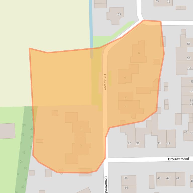Kaart van postcodegebied 5375BR.