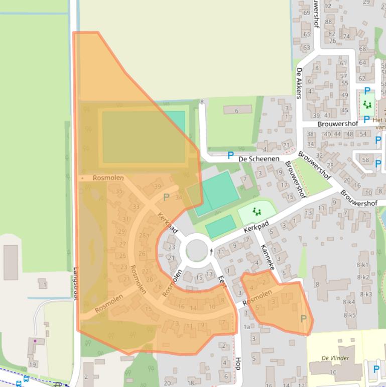 Kaart van postcodegebied 5375BT.