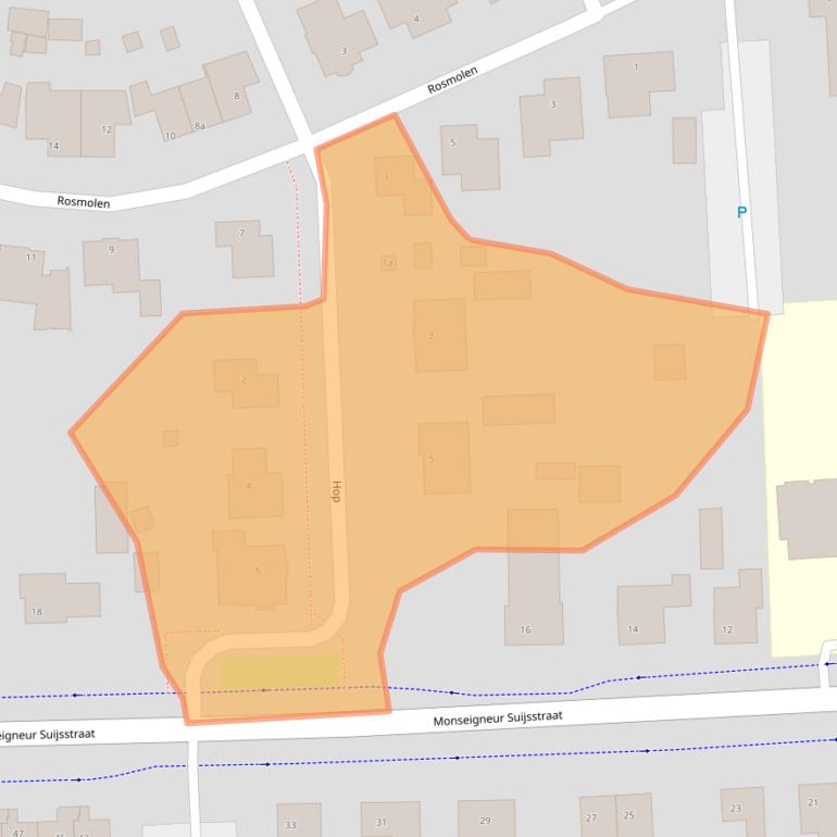 Kaart van postcodegebied 5375BV.