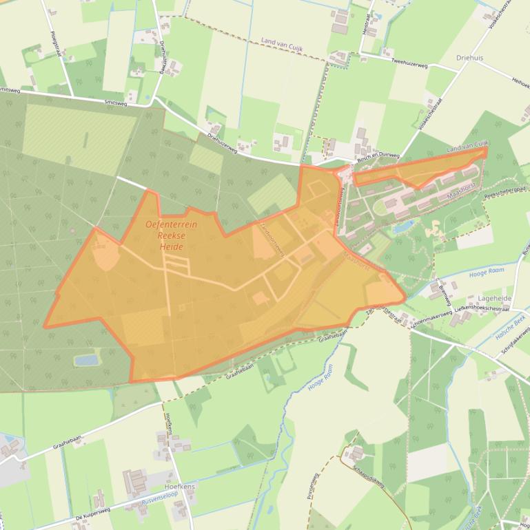 Kaart van postcodegebied 5375JA.