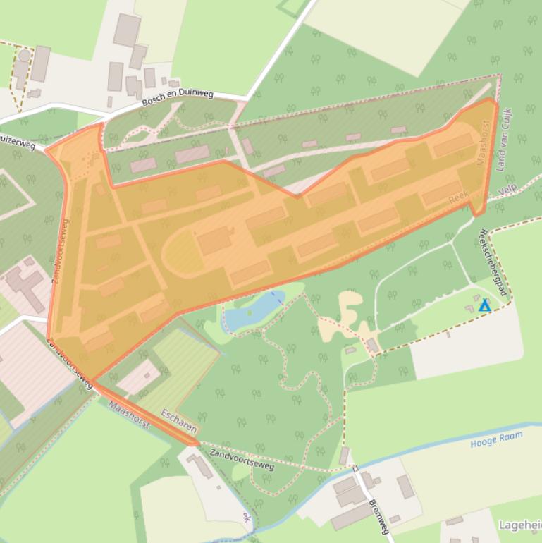 Kaart van postcodegebied 5375JB.