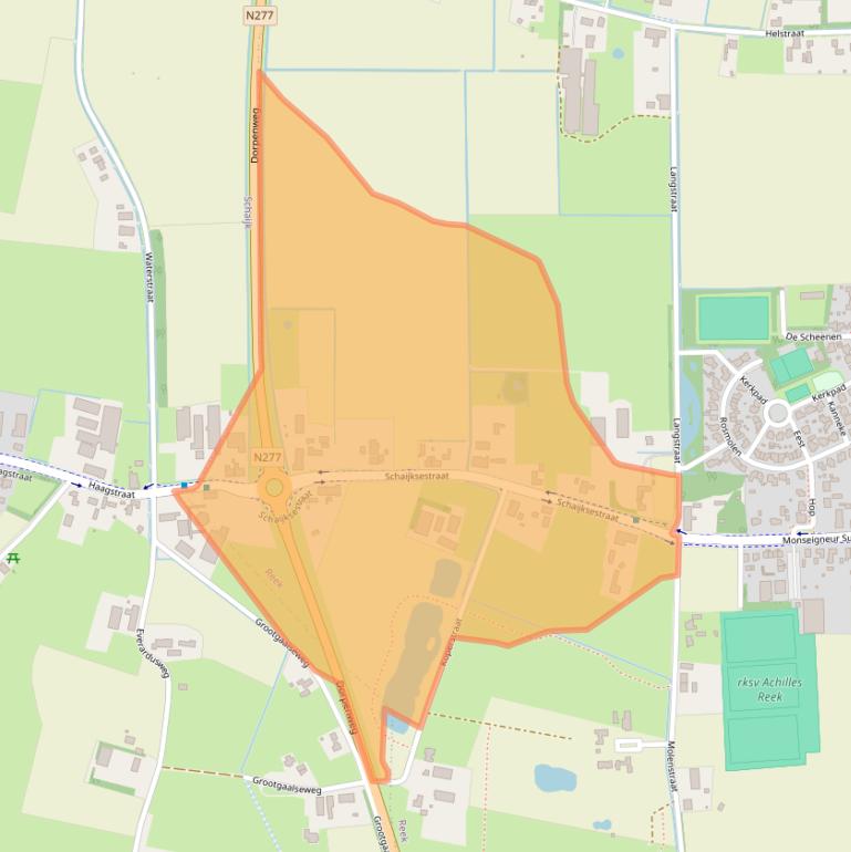 Kaart van postcodegebied 5375KC.