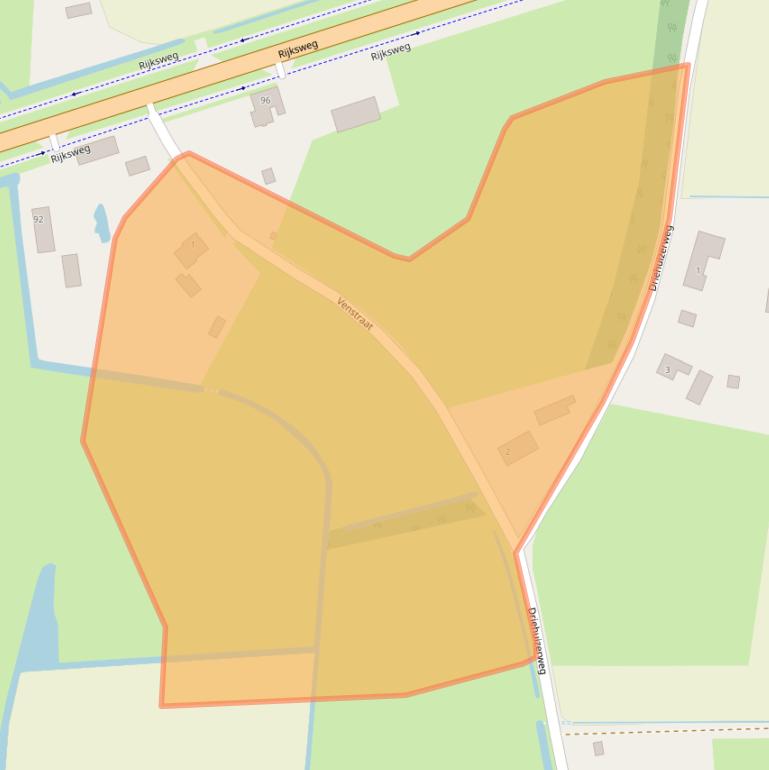 Kaart van postcodegebied 5375KM.