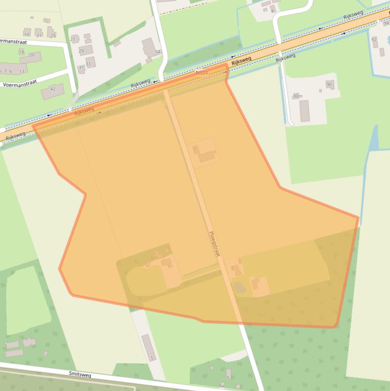 Kaart van postcodegebied 5375KR.