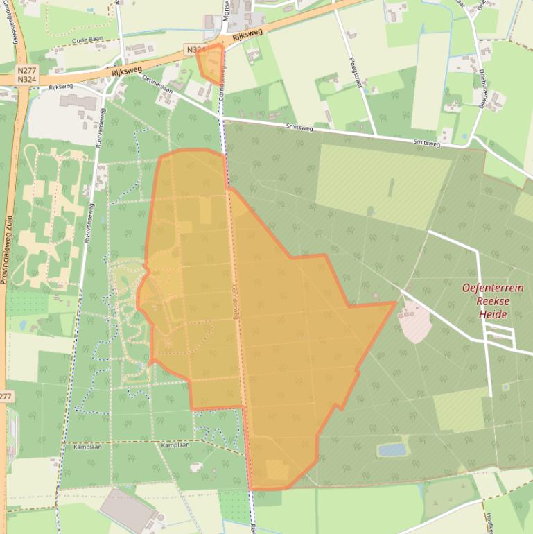 Kaart van postcodegebied 5375KT.