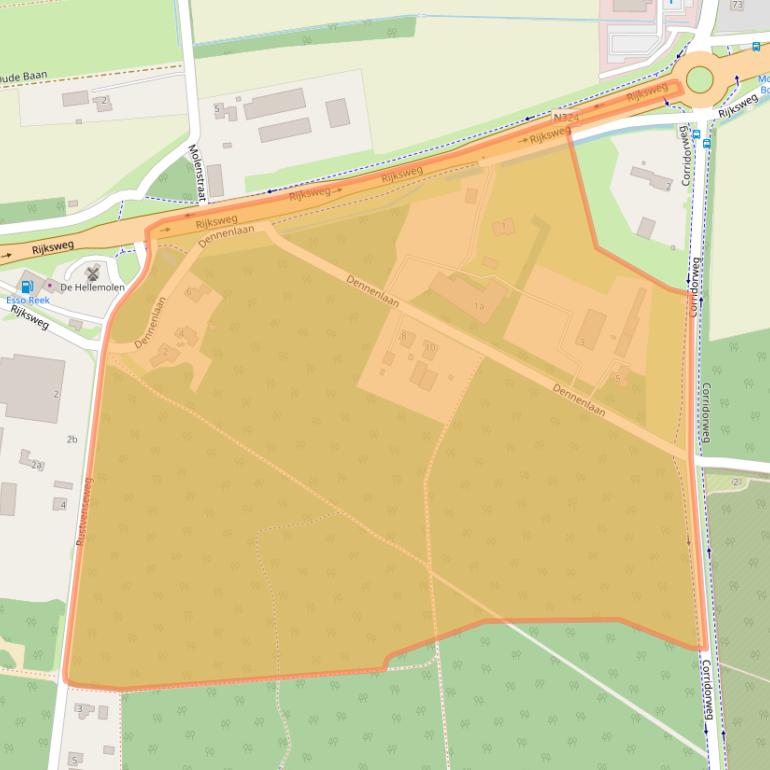 Kaart van postcodegebied 5375KV.