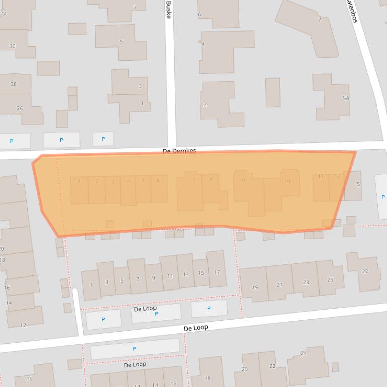 Kaart van postcodegebied 5381EC.
