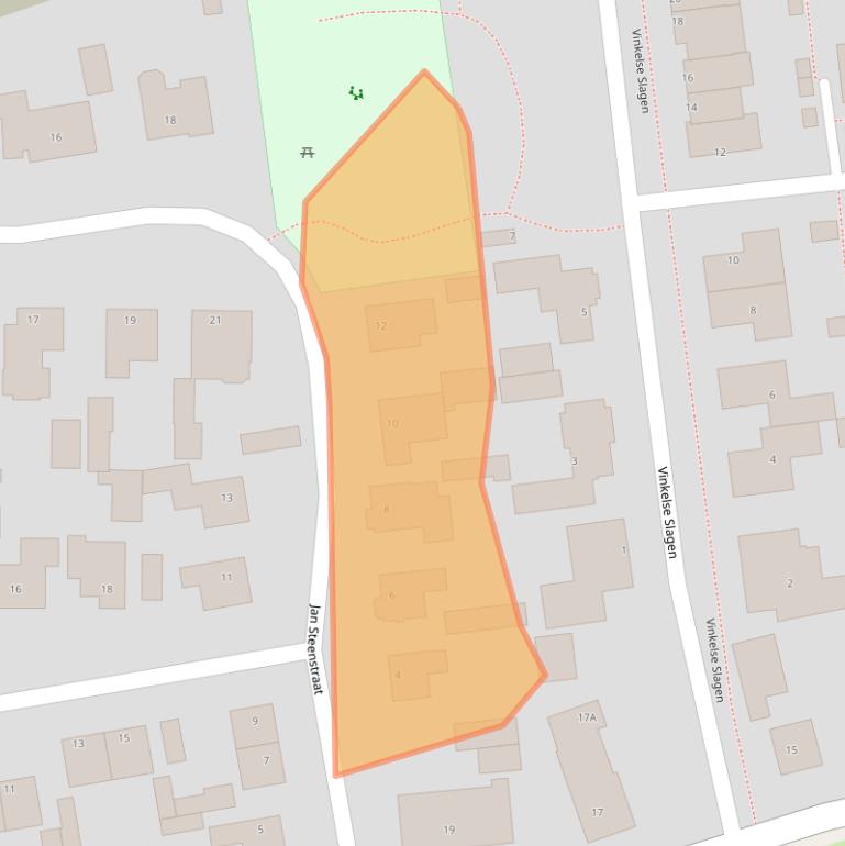 Kaart van postcodegebied 5381GH.