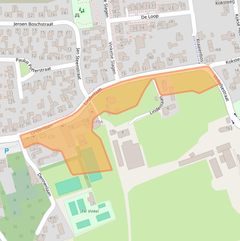 Kaart van postcodegebied 5381GK.