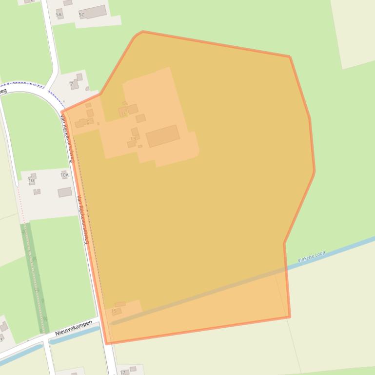 Kaart van postcodegebied 5381GX.