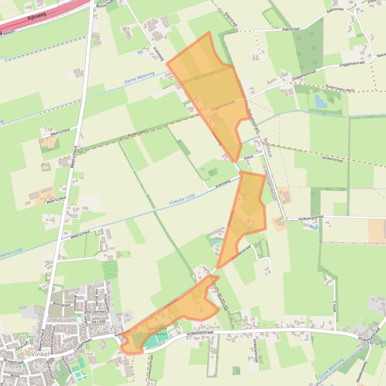 Kaart van postcodegebied 5381HB.