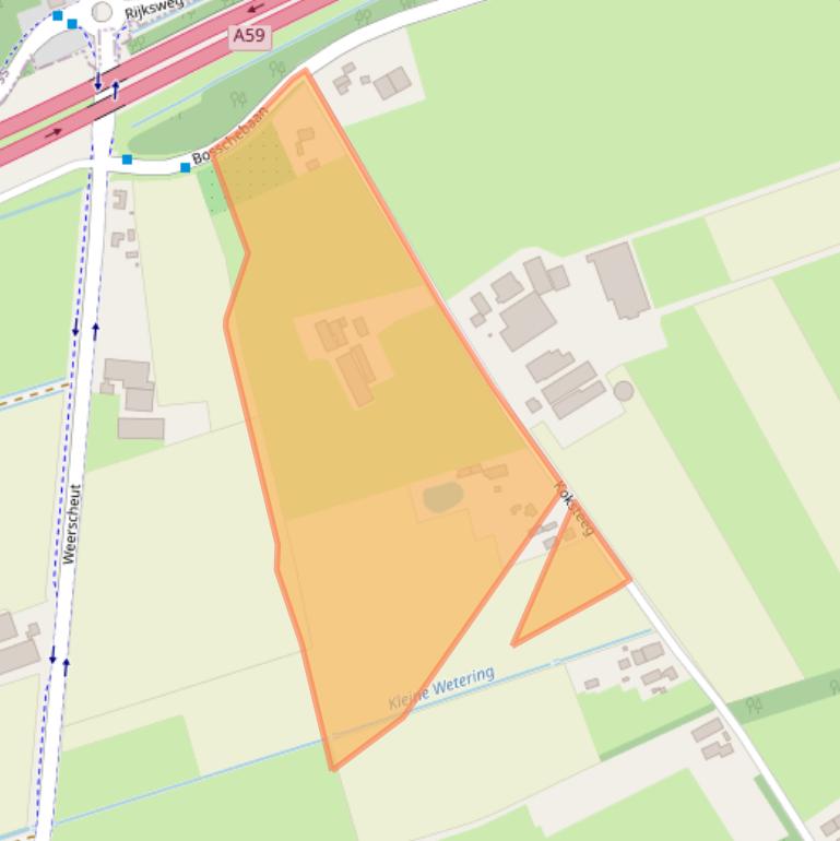 Kaart van postcodegebied 5381HC.