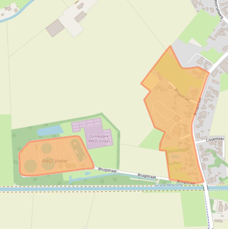 Kaart van postcodegebied 5382JE.