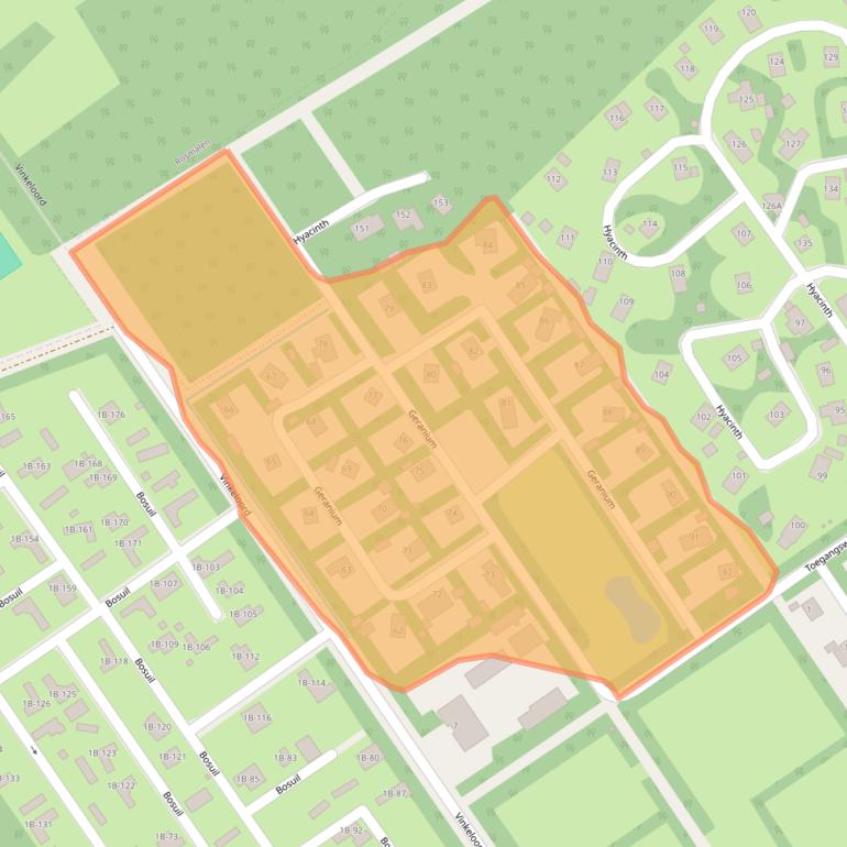 Kaart van postcodegebied 5382JM.