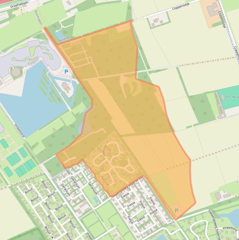 Kaart van postcodegebied 5382JP.