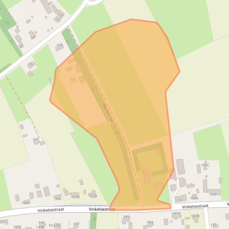 Kaart van postcodegebied 5383KJ.