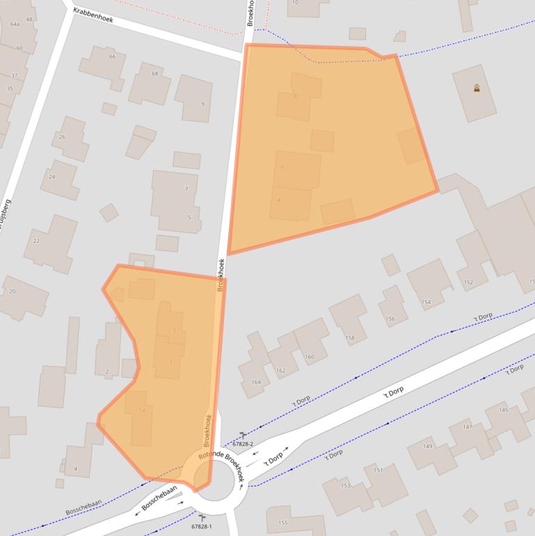 Kaart van postcodegebied 5384AT.