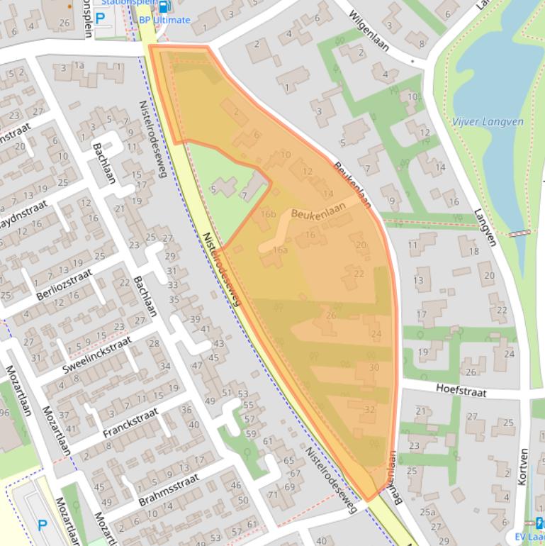 Kaart van postcodegebied 5384BG.