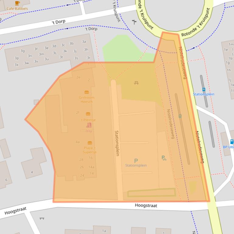 Kaart van postcodegebied 5384BH.