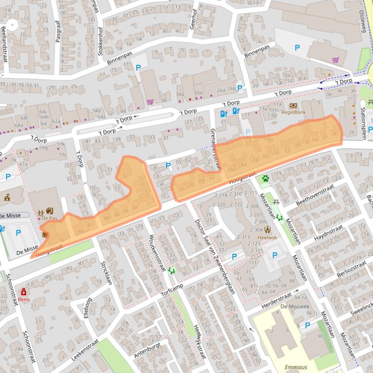 Kaart van postcodegebied 5384BK.